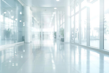 Healthcare website background in bright white, soft-focus for a clean look.