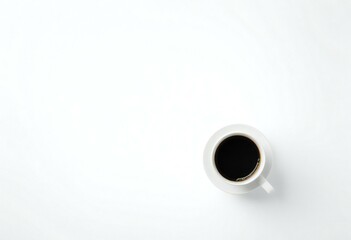 white coffee cup in a white background