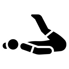 yoga solid icon
