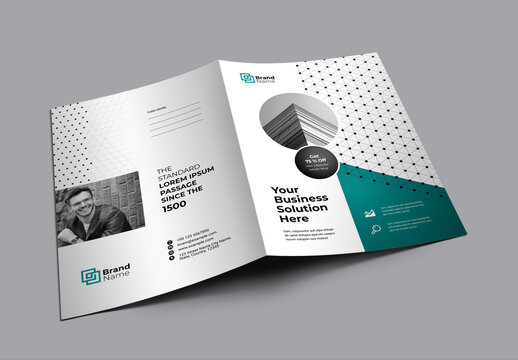 Professional Business Presentation Folder With Paste Accent