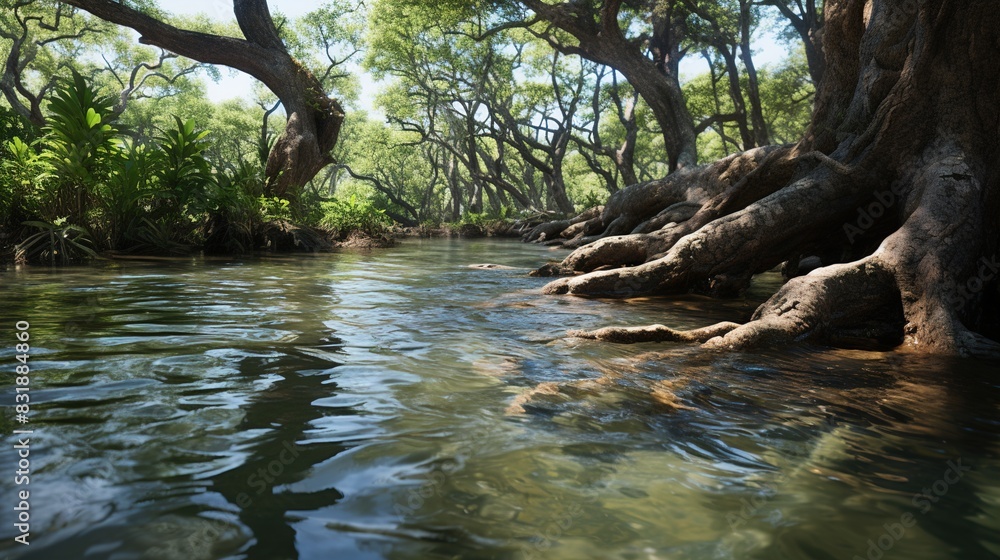 Canvas Prints tree in the water