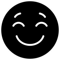smile solid icon