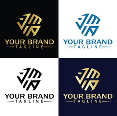Obraz premium business logo design, Creative 3 letter logo design, JMA,