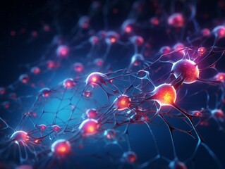 A vibrant, ethereal network of glowing, interconnected neural pathways, depicted in a futuristic CG 3D style, representing the modern digital connections between minds and ideas