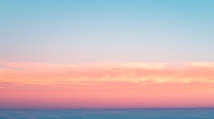 Obraz premium A mesmerizing gradient of pastel hues, like a sunset melting into the horizon