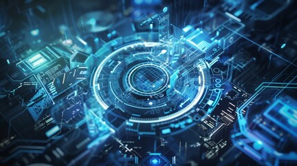 A digital citadel protecting a futuristic wallet ensuring its safety in an everevolving digital landscape.