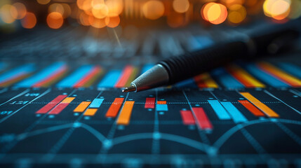Business audit stock financial finance management on analysis data strategy with graph accounting marketing or report chart economy investment research profit concept.
