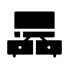 tv table glyph icon