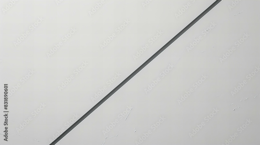 Wall mural simple, minimalistic, white background design pattern with straight diagonal line