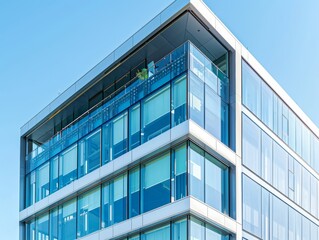 Modern office building with glass windows