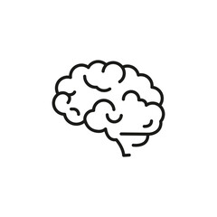 Brain icon. Simple brain icon for social media, app, and web design. Vector illustration.