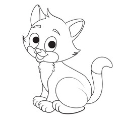 cute animal line art design