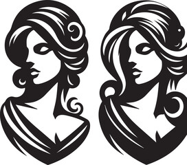 Female Silhouette Images- Girl vector image - beautiful woman silhouette 