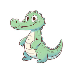 A cute illustration of crocodile