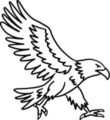 A bird with black beak and feet is flying in the air