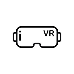 AR and VR gear virtual reality, augmented reality glasses, metaverse technology future 3d, game concept