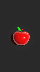 Vibrant Red Apples Against a Dramatic Dark Background: A Visual Feast