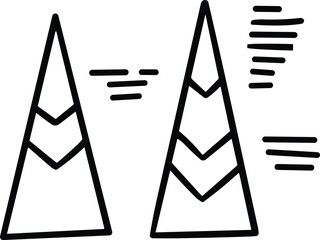 A graph with a line going up and a box with a number on it