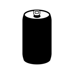 Steel can (aluminum can) vector icon illustration