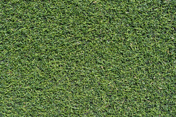 Detail of artificial grass on a football field viewed from above