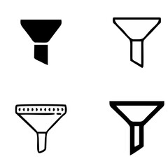 filter icon funnel icon filter symbol simple design element