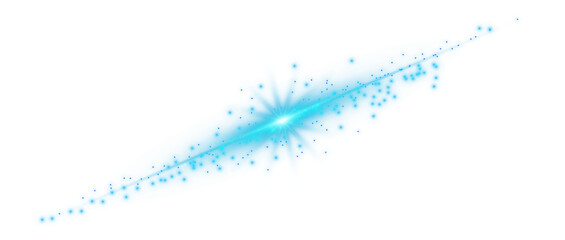 Glowing Blue Neon Line