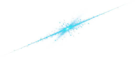 Blue Neon Streak
