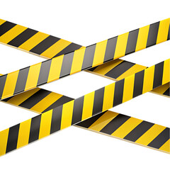 A roll of yellow and black striped