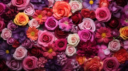 Naklejka premium bunch of roses
