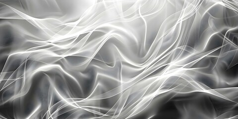 Obraz premium Abstract grayscale pattern on white linen texture background for wallpaper or banner. Concept Abstract Grayscale, Linen Texture, Wallpaper Design, Banner Background