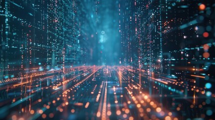 Fototapeta premium advanced communication global internet network