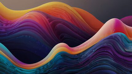 Fluid abstract background with organic shapes theme