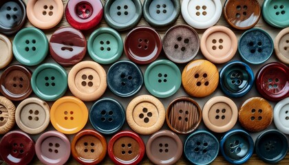 Colorful Button Assortment for Your Sewing Projects"