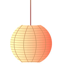 Isolated Golden Round Shape Kandil Flat Element.