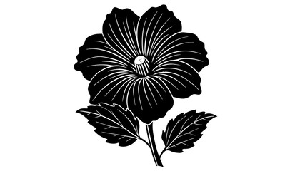 cosmos flower silhouette illustration