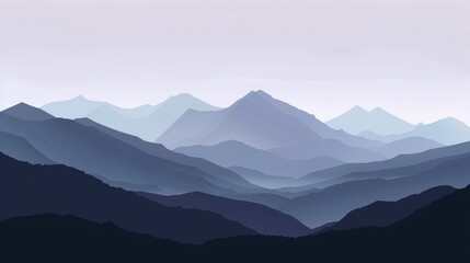 Mountains silhouetted against the sky