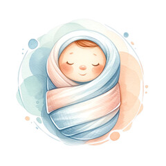 Baby Swaddled Decoration