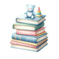 Baby Books and Blocks Decoration