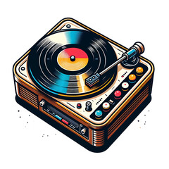 Record Player Decoration