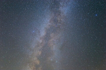 milky way on night starry sky background