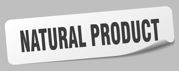 natural product sticker. natural product label