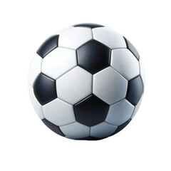 Naklejka premium High-quality image of a soccer ball on a transparent background for easy integration into various projects.