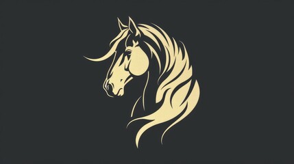 Design of a Horse Logo Aesthetic Horse Logo Design