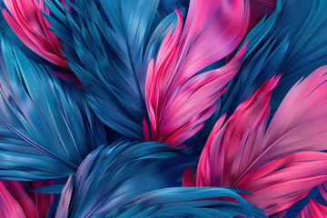 Generative ai on theme of beautiful texture bird feather for design natural abstract background