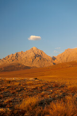 Naklejka premium Beautiful mountain landscape. The Anti Taurus Mountains. Aladaglar National Park. Turkey..