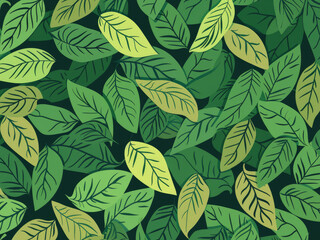 Fototapeta premium greenery leaf graphic style environmental eco friendly, global warming, green tone background