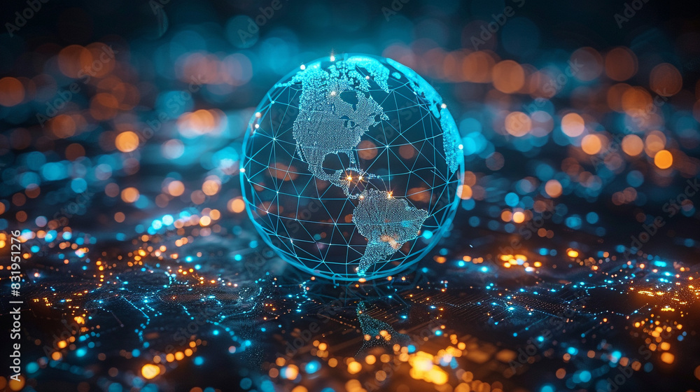 Poster the global business structure of networking. analysis and data exchange customer connection, hr recr