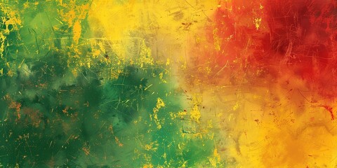 Red yellow green and black paint flag color background. Juneteenth Freedom Day Celebration