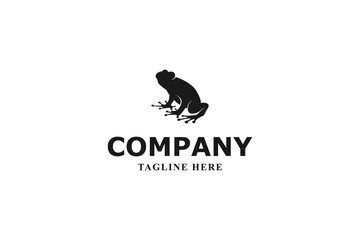 black frog modern minimal logo