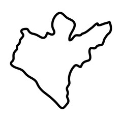 Grand Bassa map illustration